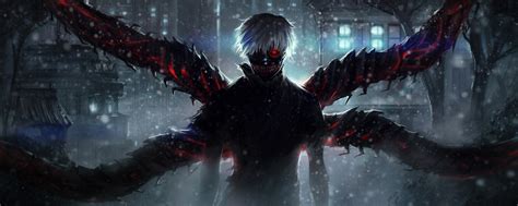 2560x1024 Resolution Ken Kaneki Wings 2560x1024 Resolution Wallpaper - Wallpapers Den