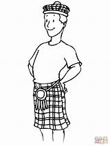 Boy In A Kilt coloring page  Free Printable Coloring Pages sketch template