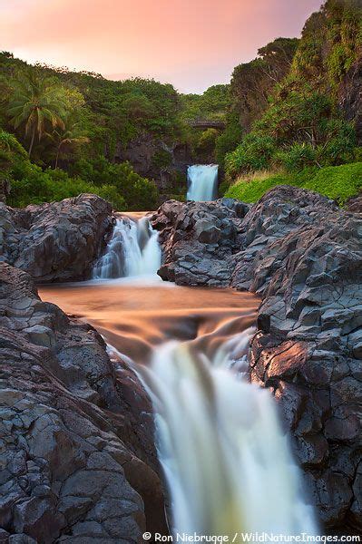 Sunset at Ohe'o Gulch aka Seven Sacred Pools in Haleakala National Park, Maui, Hawaii Maui ...