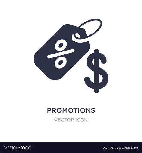 Promotions icon on white background simple Vector Image