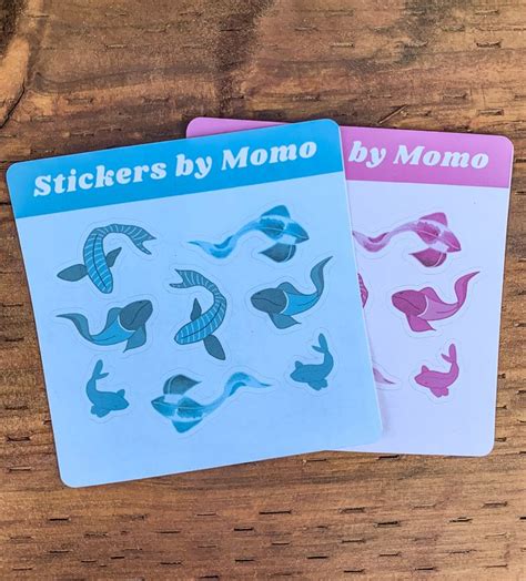 Assorted Fish Sticker Sheet | Themed stickers, Print stickers, Stickers