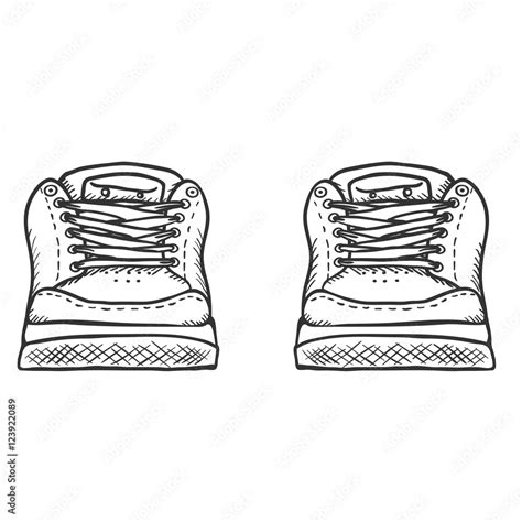 Total 98+ imagen shoes front view drawing - Abzlocal.mx