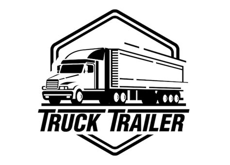 Semi Truck Vector Logo - Firecollies