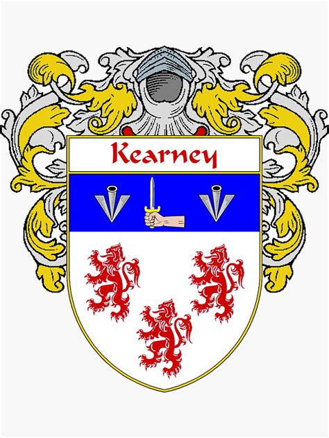 "Kearney Coat of Arms/Family Crest" Sticker by IrishArms | Redbubble