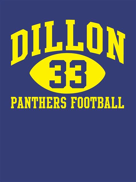 "Dillon Panthers Football #33" T-shirt by pootpoot | Redbubble