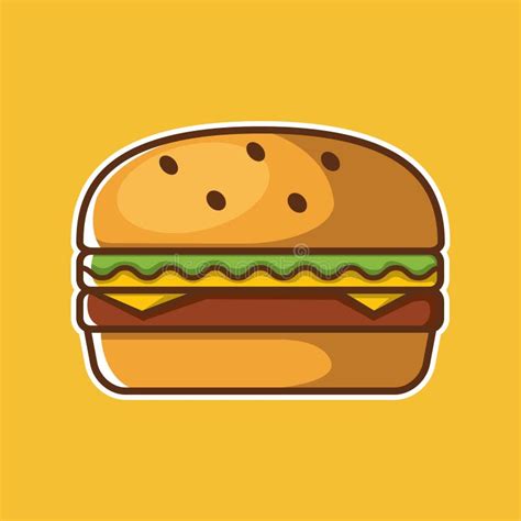 Burger Logo, Cafe Logo, Restaurant Logo, Burger Cartoon Stock Vector ...