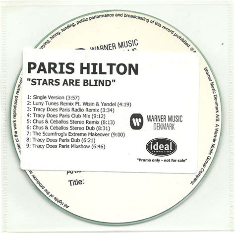 Paris Hilton - Stars Are Blind (2006, CDr) | Discogs