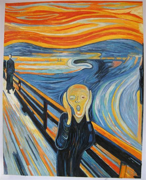 'De Schreeuw' van Edvard Munch het is een zeer beroemd schilderij, ik ...