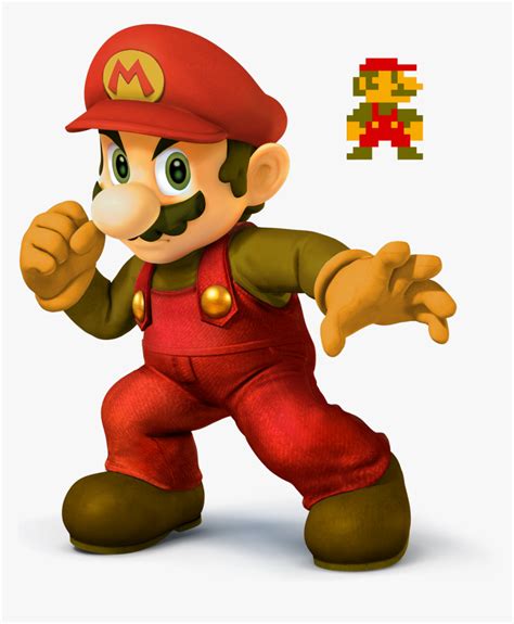 Super Smash Bros 4 Mario, HD Png Download - kindpng