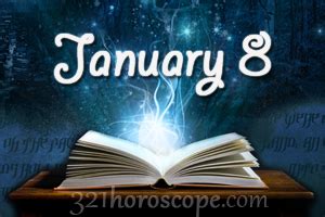 January 8 Birthday horoscope - zodiac sign for January 8th