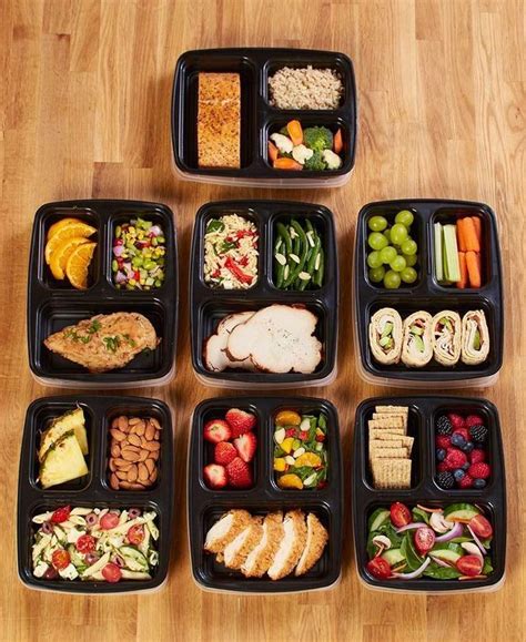 7-Day Meal Prep Containers | A little more healthy in 2019 | Healthy afternoon snacks, Meal prep ...