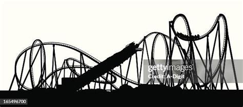 Roller Coaster Silhouette Clip Art