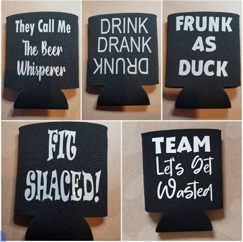 Funny Neoprene beer can coolers koozies. Choice of 11 designs. | Etsy