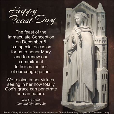 December 8: Feast of the Immaculate Conception - SSND congregational website