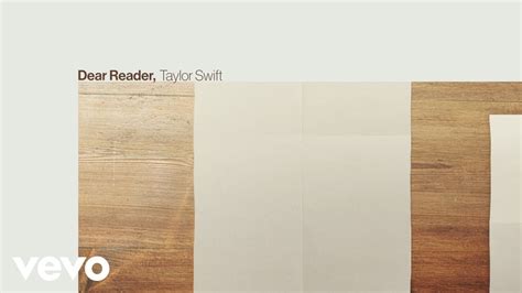 Dear Reader by Taylor Swift from USA | Popnable