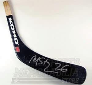 Autographed Martin St. Louis Hockey Stick - Black Blade - Autographed ...