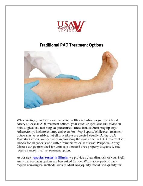 PPT - Traditional PAD Treatment Options at USA Vascular Centers PowerPoint Presentation - ID:7526207