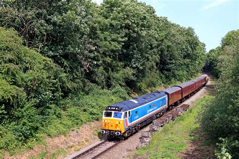 Preserved Class 50 No 50017 'Royal Oak' passes the remains… | Flickr