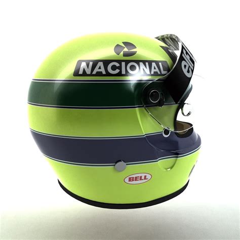 3D model Ayrton Senna Helmet 1986 VR / AR / low-poly rigged | CGTrader