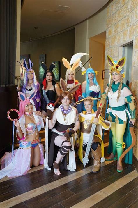 Pokemon Eeveelutions Group Cosplay | Group cosplay, Pokemon cosplay, Cute cosplay