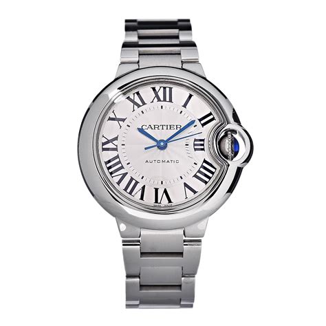 CARTIER Stainless Steel 33mm Ballon Bleu De Cartier Automatic Watch 453588