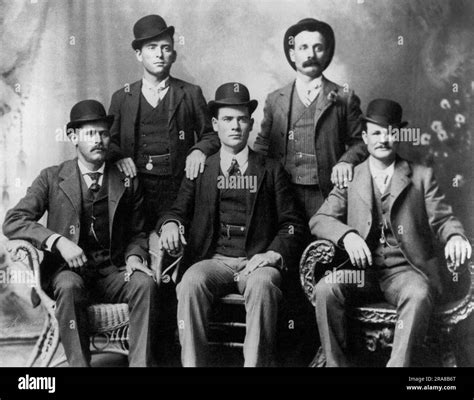 Ft. Worth, Texas, 1901. The Wild Bunch Gang: Front, L-R: Harry Longabaugh, aka The Sundance Kid ...