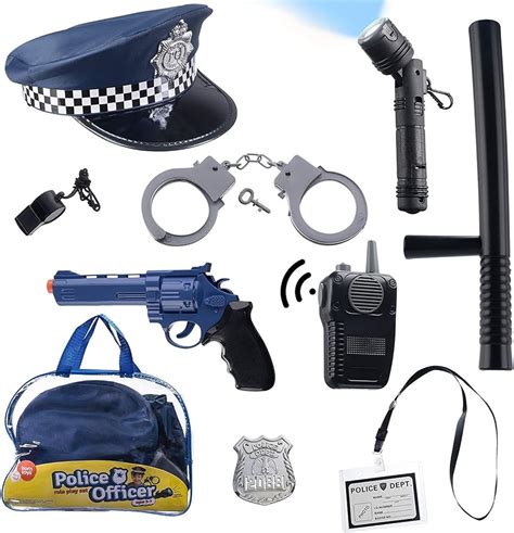 Yopala Toy Gun Police Costume Set Pretend Playset Toys For Kids Ages ...