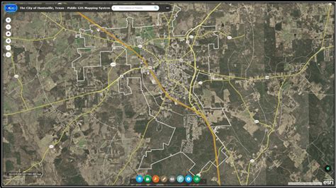 Map Of Huntsville Texas - Draw A Topographic Map