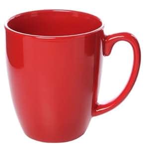 Amazon.com | Livingware 11 oz. Mug [Set of 6] Color: Red: Coffee Cups & Mugs