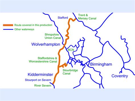 Staffs & Worcester Canal Cruising Map for Download – Waterway Routes