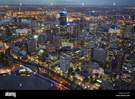 Melbourne, Australia from bird's eye view Stock Photo - Alamy