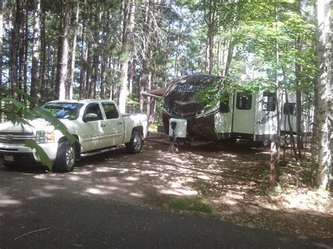 Amiklodge: Camping at Laurel Lake Campground, Three Lakes, Wisconsin