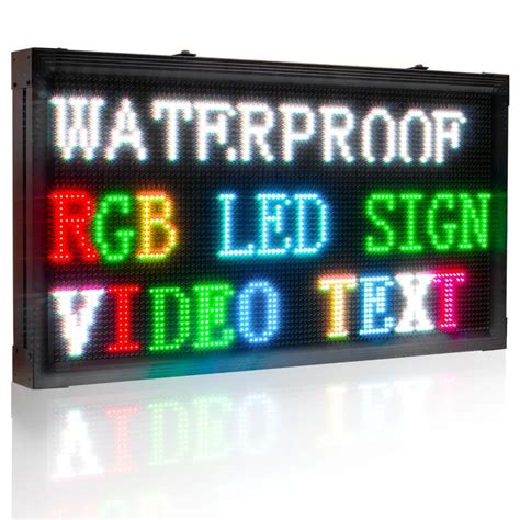 Custom sign | outdoor led signs | RGB Full Color P10 Custom multi-line Outdoor Waterproof LED ...