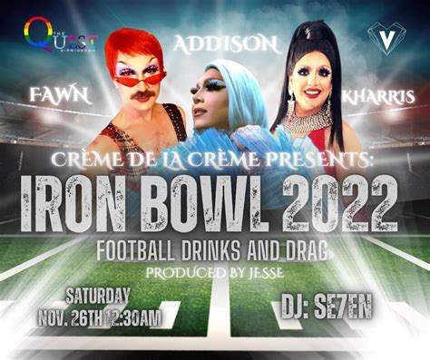 Iron Bowl 2023 | Quest Club, Birmingham, AL | November 26, 2022