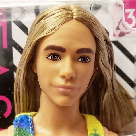 New 2019 Fashionistas #138 Ken Barbie Doll, Rooted Long Hair, Tie Dye ...