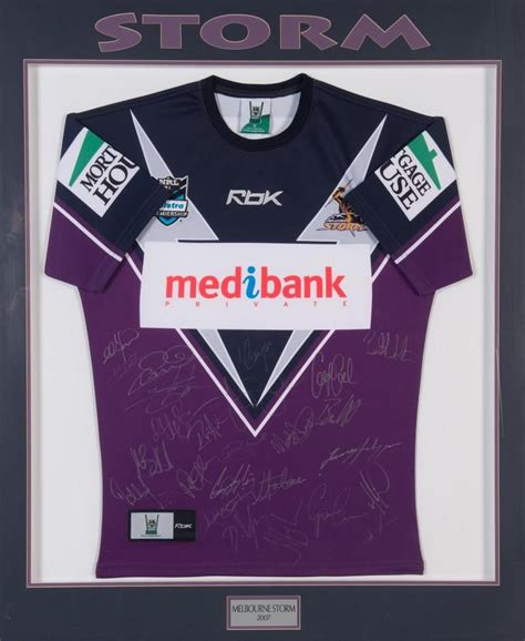 2007 Melbourne Storm Signed Jersey with CoA - Sporting - Rugby League ...