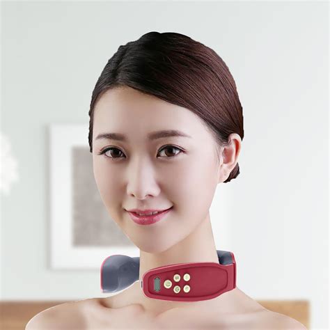 Electric Neck For Pain Relief, Intelligent Neck With Heat, 4 Modes 15 Level Deep Tissue Point ...