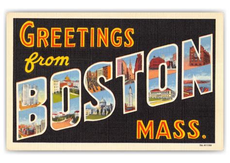 Boston, Massachusetts, Greetings from | Vintage & Antique Postcards 🗺 📷 ...