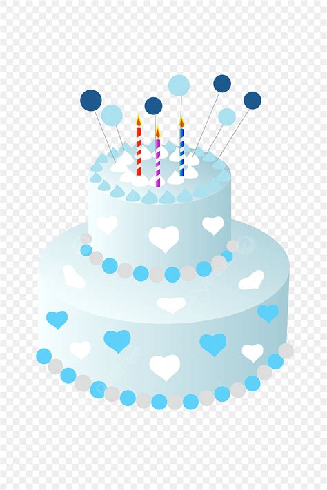 Happy Birthday Cake Vector Hd PNG Images, Blue Cake Happy Birthday, Cake Clipart, Blue Cake ...