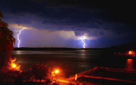 Download wallpaper for 240x320 resolution | Double Lightning Bolts | nature and landscape ...