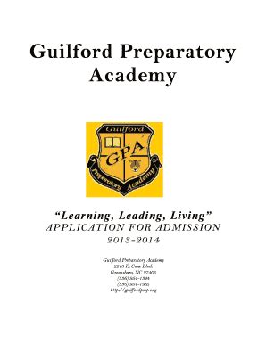 Fillable Online Guilford Preparatory Academy - SharpSchool Fax Email Print - pdfFiller