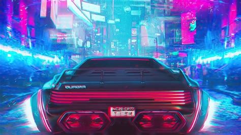 Retro Cyberpunk Car Wallpaper - XFXWallpapers