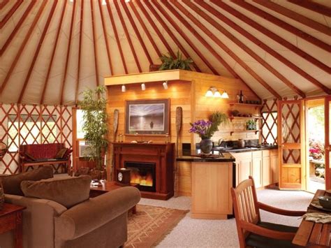 Image Detail for - Yurts such as this one from Rainier Yurts have been used as vacation ...