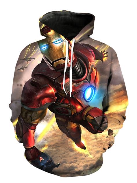 IRON MAN - 3D STREET WEAR HOODIE - by www.wesellanything.co