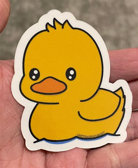 Cute Duck Sticker, Duck Sticker, Rubber Ducky Sticker, Cute Sticker, Water Bottle Sticker, Decal ...