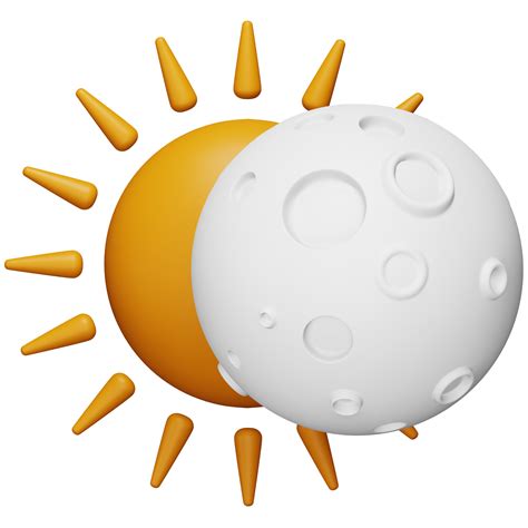 eclipse icono isométrico de representación 3d. 13250785 PNG