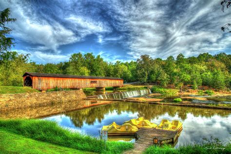 Reflections Of His Glory Watson Mill Covered Bridge Madison County GA Architectural Art ...