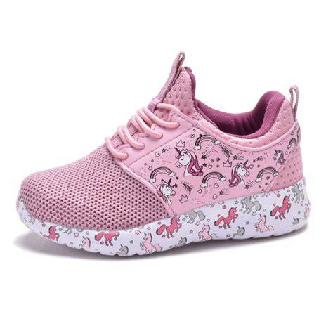 Cutee Girl Athletic Shoes Kids Unicorn Sneakers Toddler, Little, Big ...