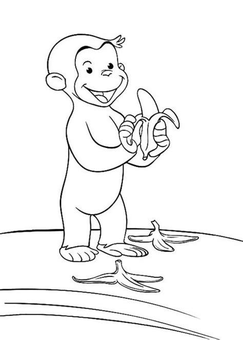 Curious george coloring pages to download and print for free