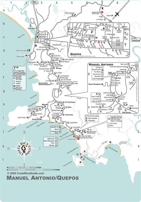 Manuel Antonio Map – free printable download